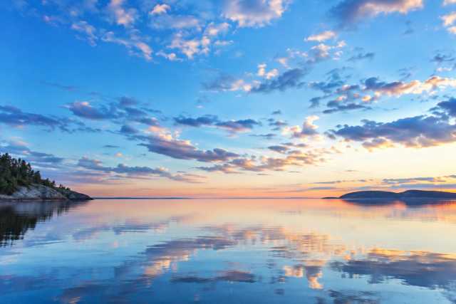 sunset-mirror-lake